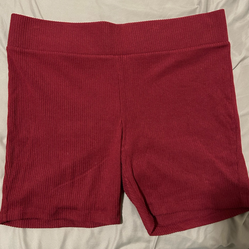 Red Ribbed Bottoms - Picture 1 of 5